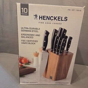 Henckels International 10 Piece Knife Block Set Fine Edge Cutlery